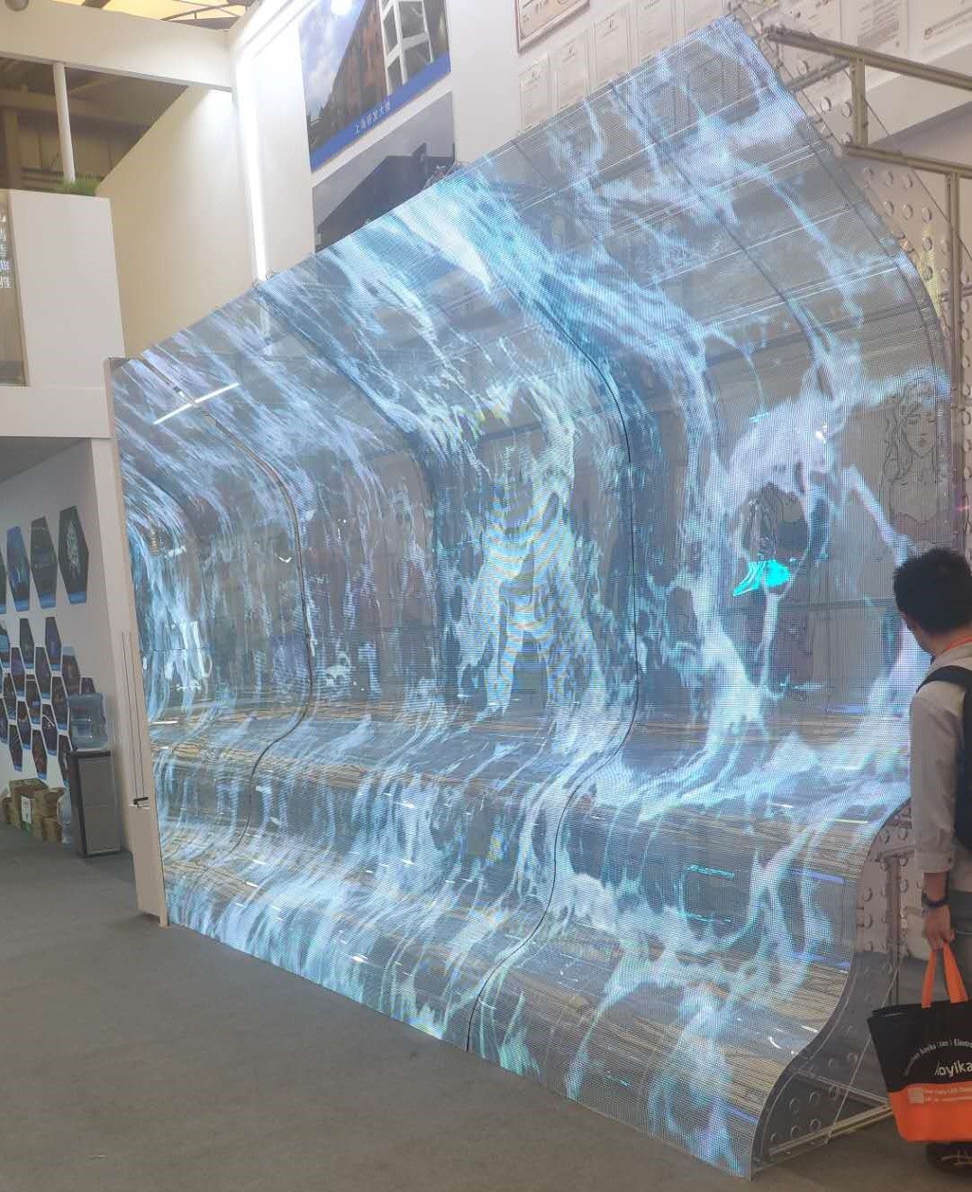 透明软屏瀑布屏